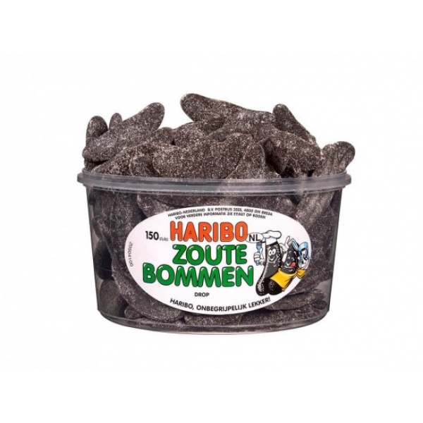 Zoute Bommen Haribo 1350 gram