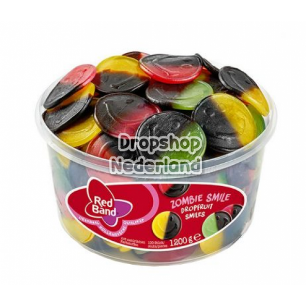 Red Band Drop-Fruit Smiles 1200 Gram 100 Stuks