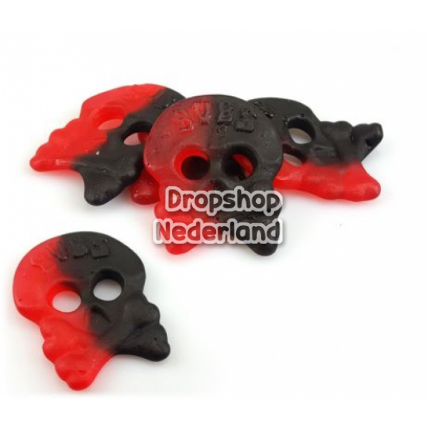 Bubs Raspberry / Liquorice Skulls 200gram