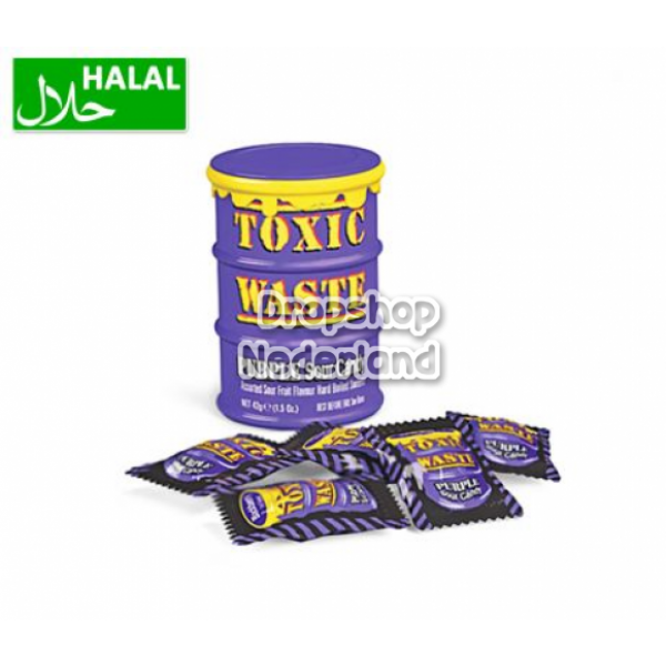 Toxic Waste Purple Sour Candy Drum