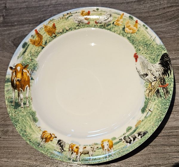 Bord Diep 23 cm Koe/Kip