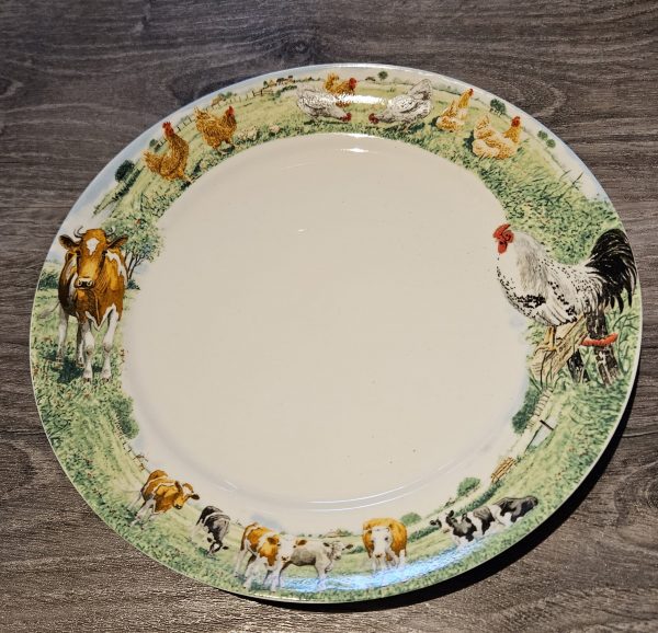 Bord 25 cm Koe/Kip