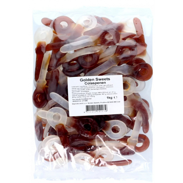 Golden Sweets Cola Spenen 1 kilo
