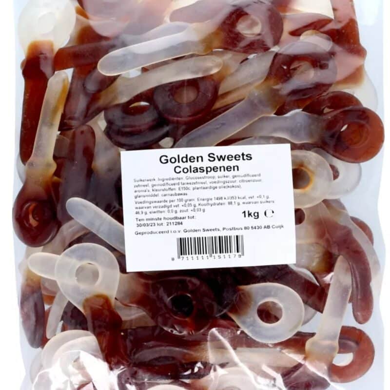 Golden Sweets Cola Spenen 1 kilo