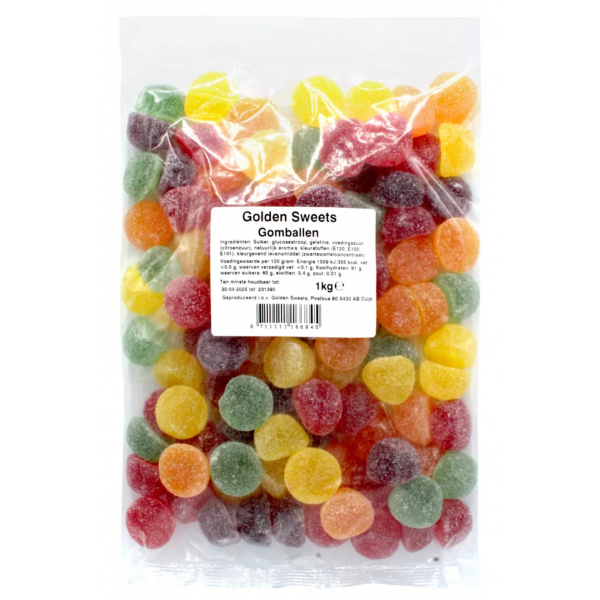 Golden Sweets Gomballen 1 kilo