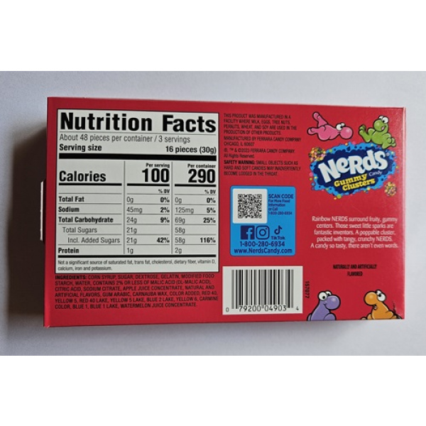 Nerds box Gummy Clusters