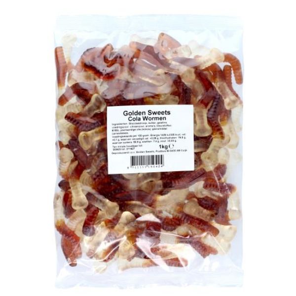 Cola Wormen Golden Sweets 1 kilo