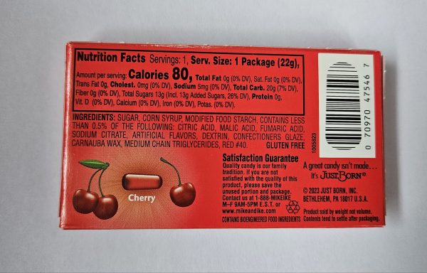 Mike and Ike Cherry Mini 22 gram