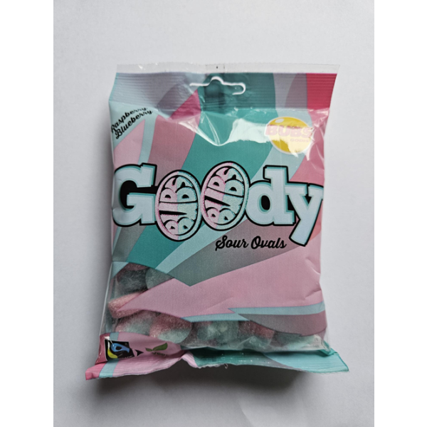 Bubs Goody Sour Ovals Raspberry Blueberry 90g