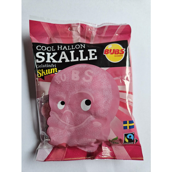 Bubs Skulls Foam Cool Raspberries 90g