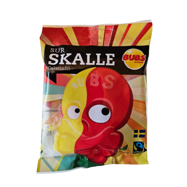 Bubs Skulls Sour Fruity 90 gram