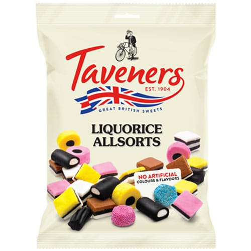 Taveners Liquorice Allsorts / Engelse Drop 900 gram